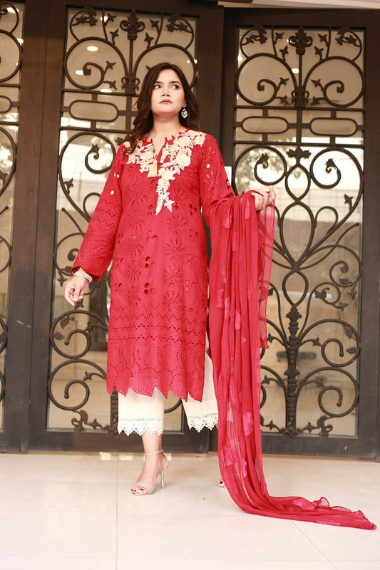 ELEANORA Deep red EID festive