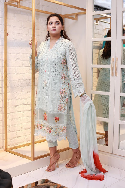(ELEANORA) festive Eid edition,ice blue attire