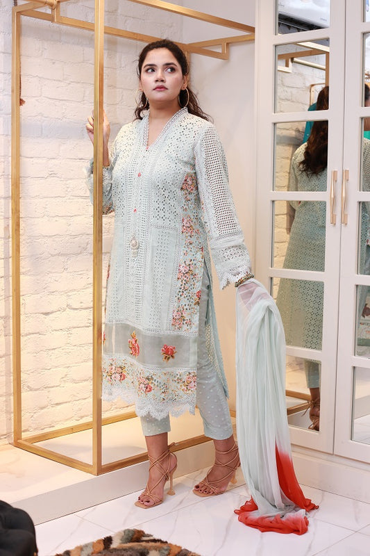 (ELEANORA) festive Eid edition,ice blue attire